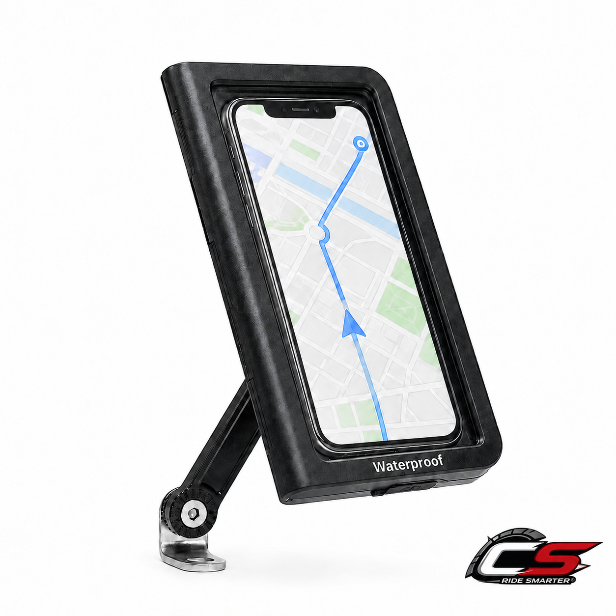 Open-Air Waterproof  Rearview-Mirror Motorcycle Phone Mount with 360° Rotation